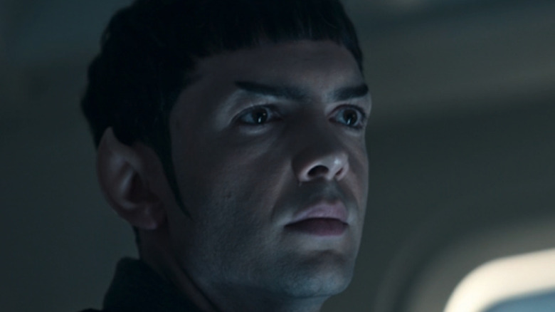 Spock looks at Pike