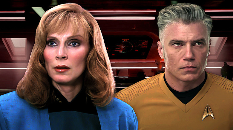 Dr. Crusher and Captain Pike