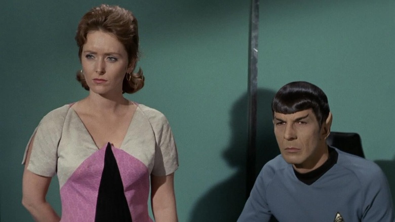 Spock sits near Janice Lester
