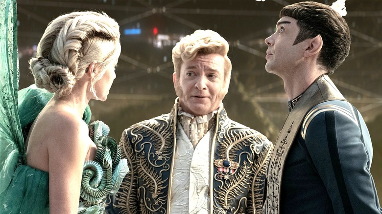 Trelane officiates Nurse Chapel's and Spock's wedding (2022 - 2025) in Star Trek: Strange New Worlds