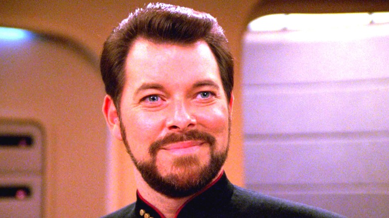 Riker smiling in "Star Trek: The Next Generation"