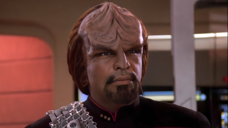 Worf looking angry