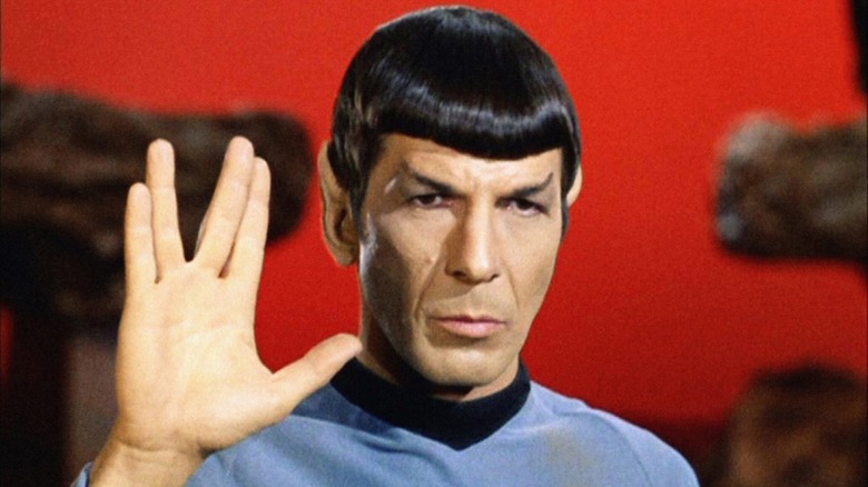 Spock performing the Vulcan salute