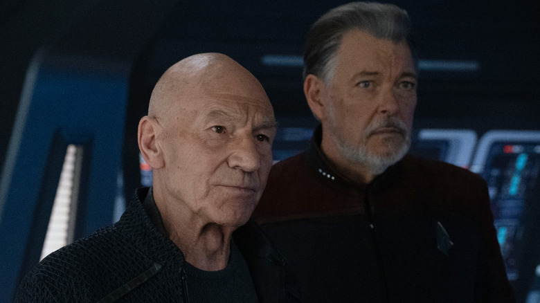 Picard and Riker stare