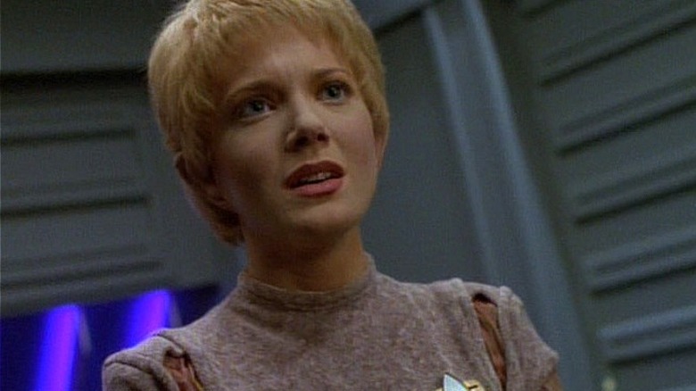 Kes talking with a frown on Star Trek: Voyager (1995 - 2001)