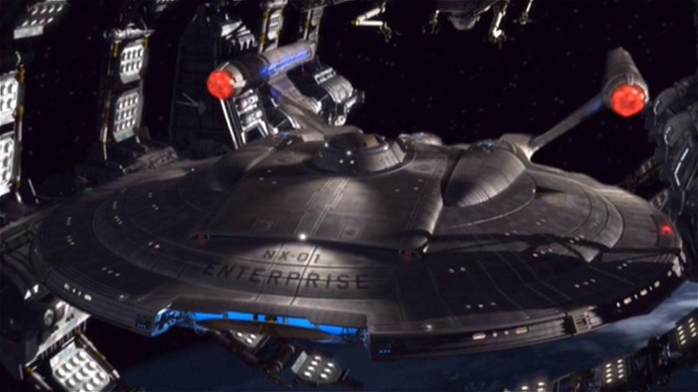 Enterprise NX-01 docked