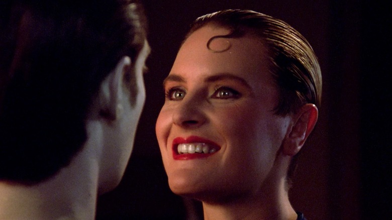 Tasha Yar smiling in "Star Trek: The Next Generation"