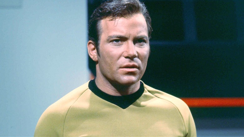 Captain James T. Kirk looking intense on Star Trek: The Original Series