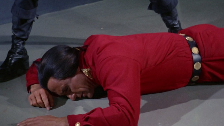 Khan lying on his face in "Star Trek: The Original Series: Space Seed" (1967)