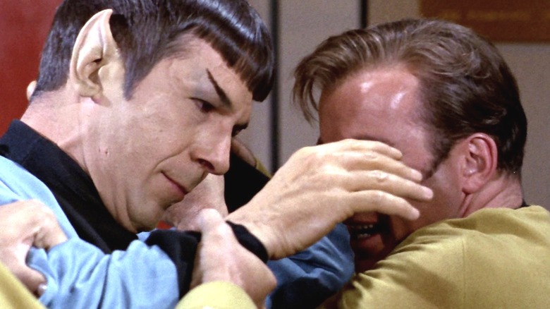 Spock fighting Kirk on Star Trek: The Original Series (1966 -1969)