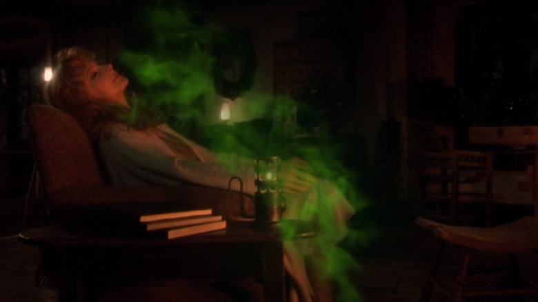 Beverly with a cloud of green vapor in "Star Trek: The Next Generation" (1987-1994)