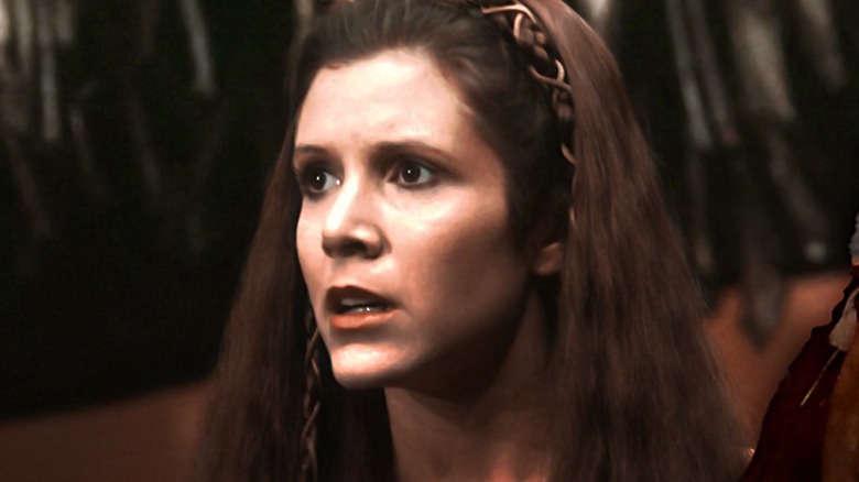 Leia in the Ewok village in 