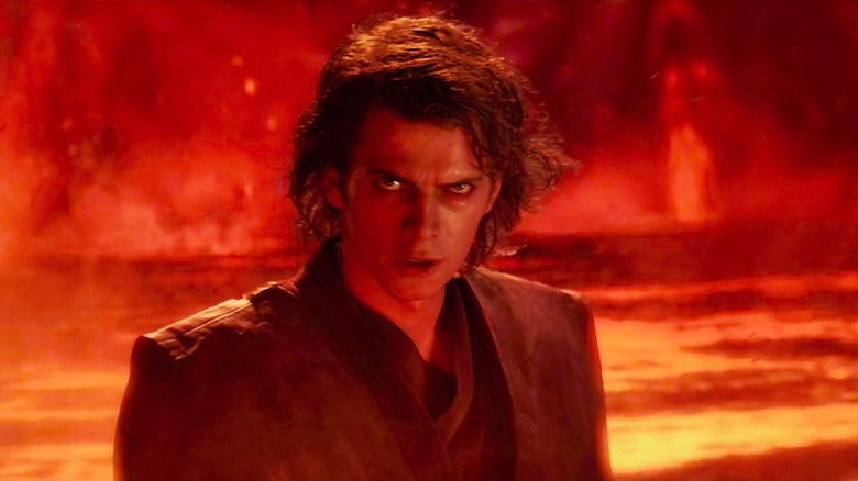 Anakin looking intense