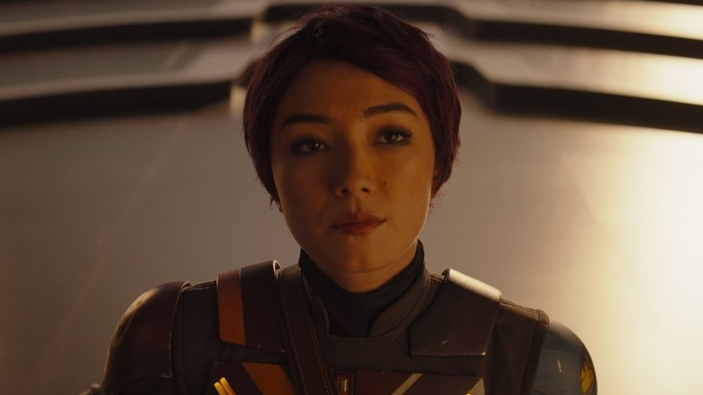 Sabine staring at a wall