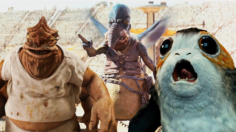 Dexter Jettster, Watto, and a Porg