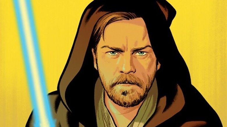 Obi-Wan Kenobi wielding lightsaber