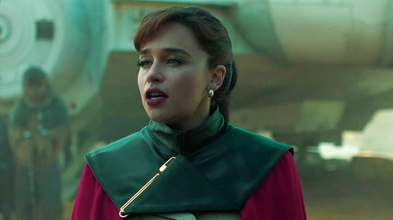 Qi'ra in formal disguise