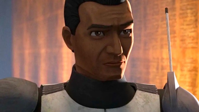 Commander Cody smirking