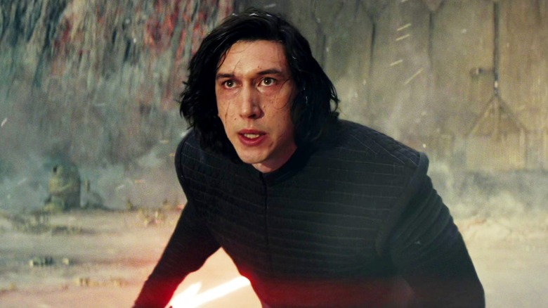 Kylo Ren looking intense