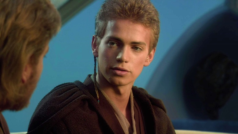Anakin looking at Obi-Wan