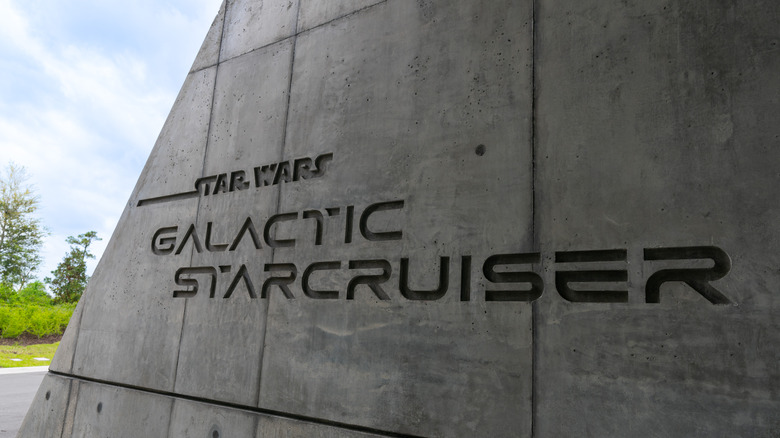 the Star Wars Galactic Starcruiser Hotel from outside