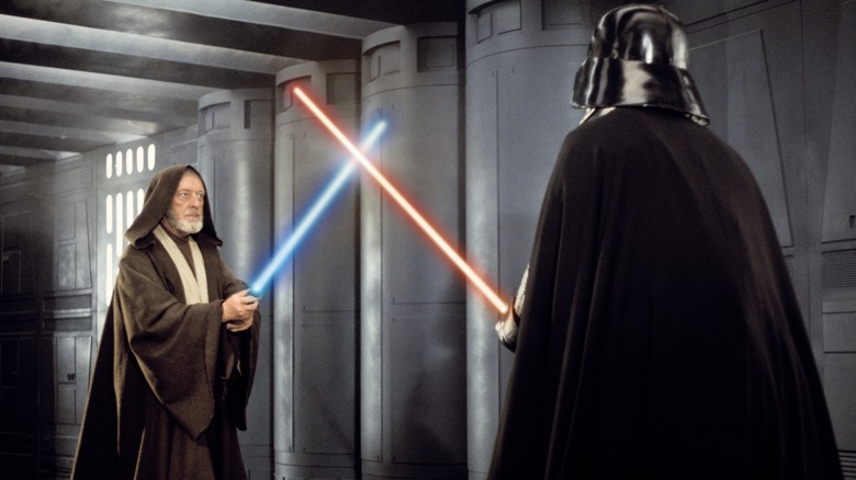 Obi-Wan dueling Darth Vader