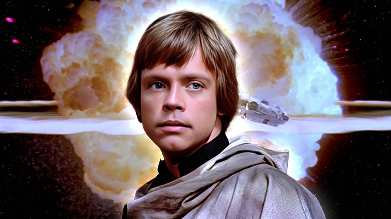 Luke before exploding Death Star