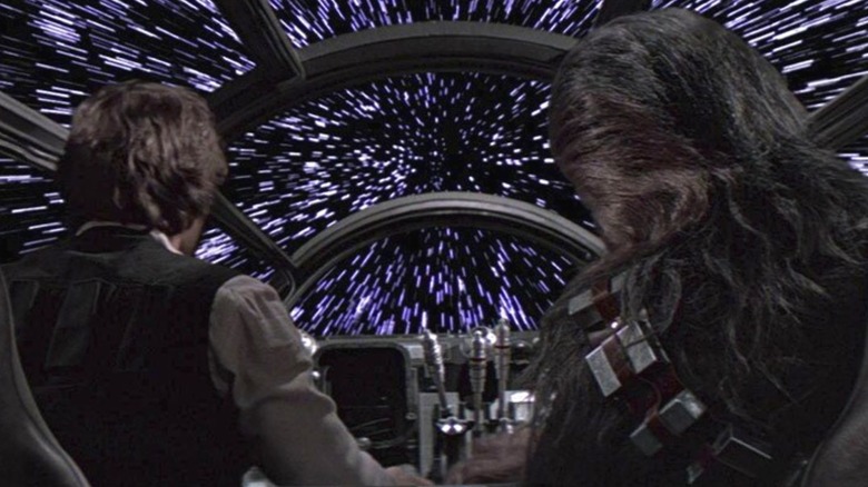 Han and Chewie in hyperspace