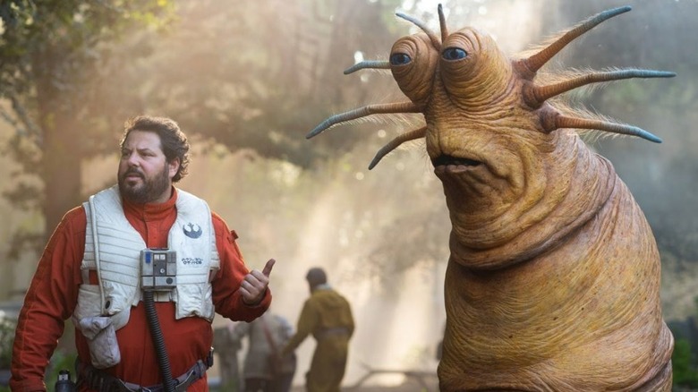 Snap Wexley pointing at Klaud in Star Wars: Episode IX — The Rise of Skywalker (2019)