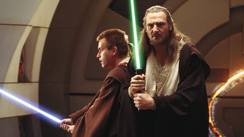 Obi-Wan Kenobi Qui-Gon Jinn lightsabers