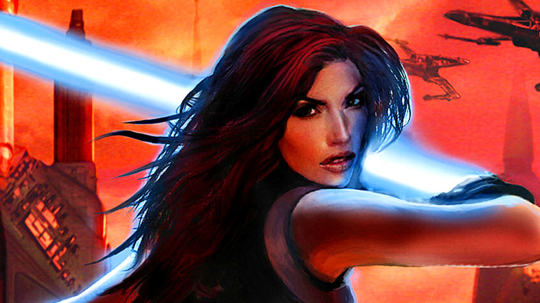 Mara Jade wielding lightsaber