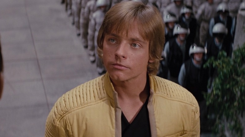 Luke Skywalker smirking