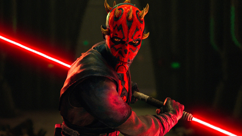 Maul using his lightsaber in 