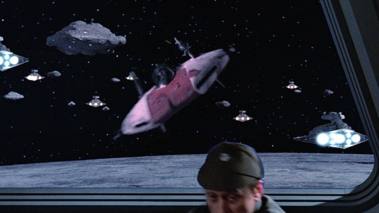 A-wing flying at Death Star 2