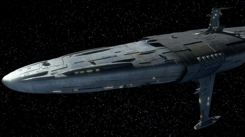 Mon Calamari Cruiser in space