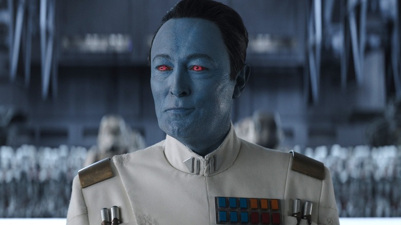 Thrawn smirking in Ahsoka Season 1 (2023)