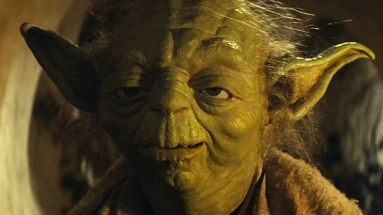 Yoda looks on