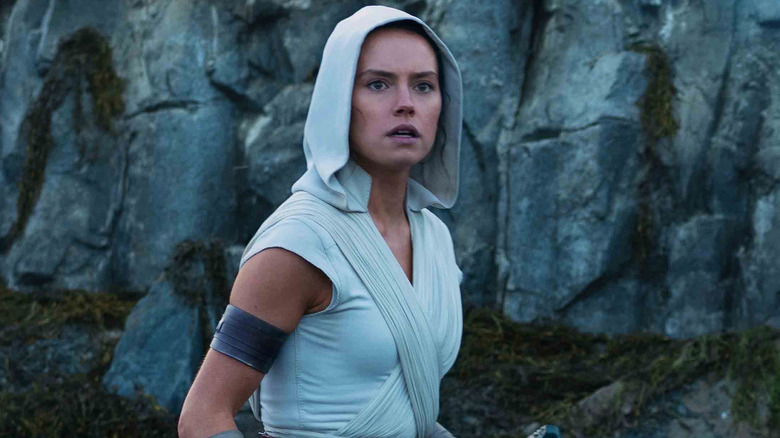 Rey looking shocked