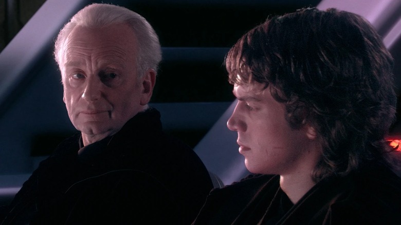 Palpatine sneers at Anakin Skywalker