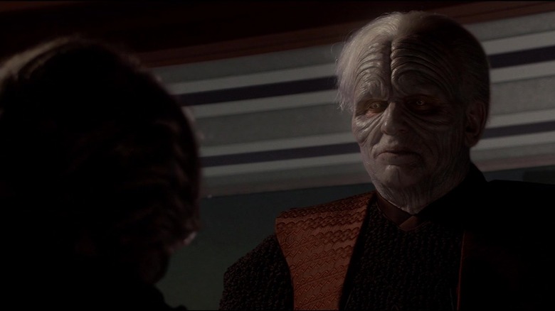 Darth Sidious talking to Anakin