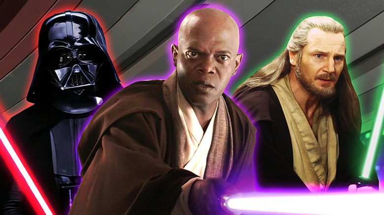 Darth Vader, Mace Windu, Qui-Gon