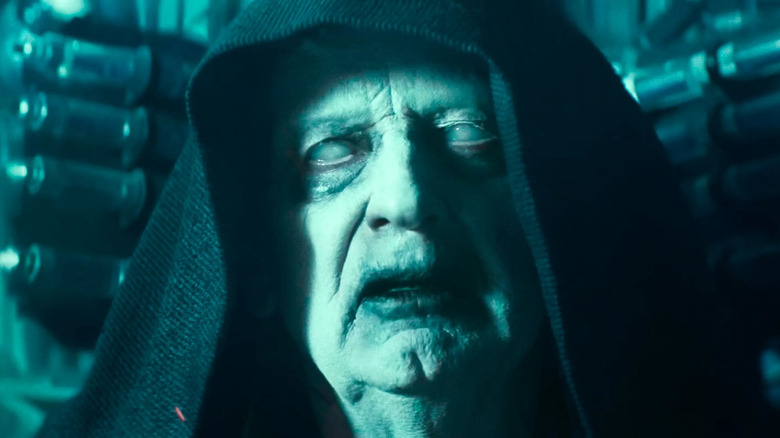 Palpatine sitting in chair