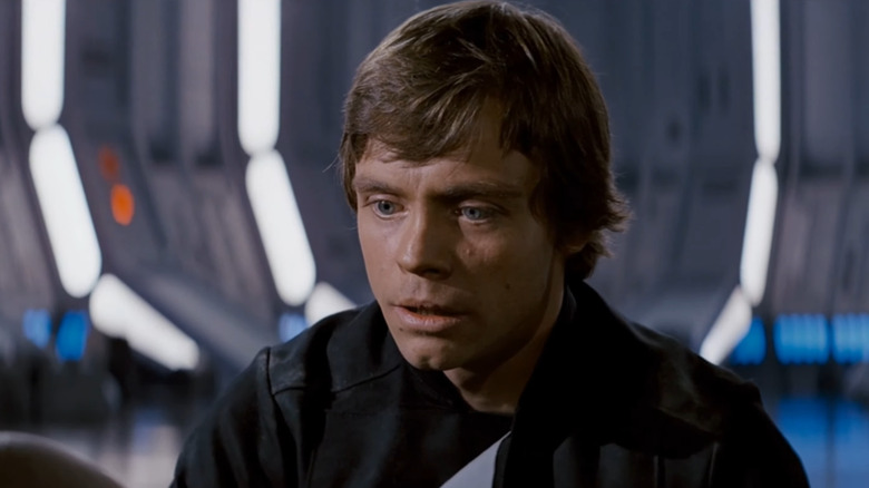 Luke Skywalker looking down