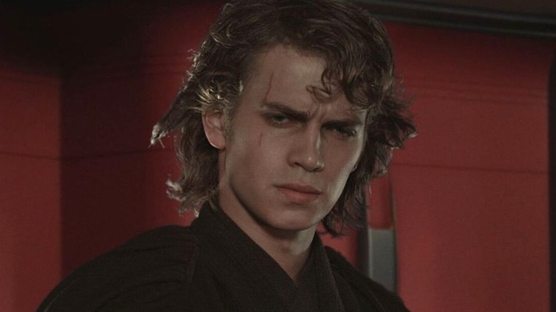 Anakin staring down