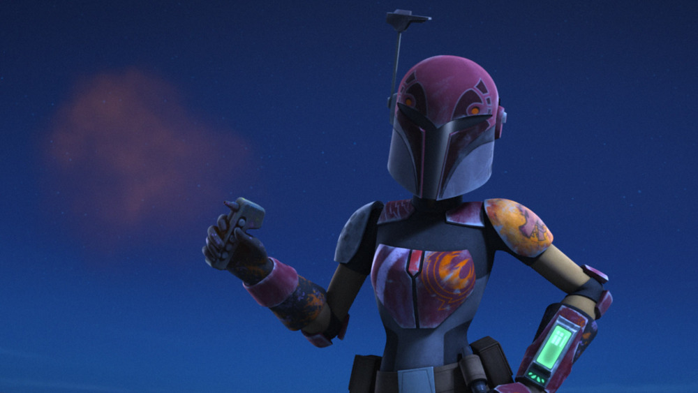 Sabine Wren in full armor on 'Star Wars: Rebels'