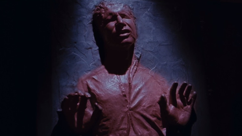 Han Solo asleep in carbonite