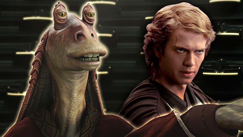 Jar Jar and Anakin composite