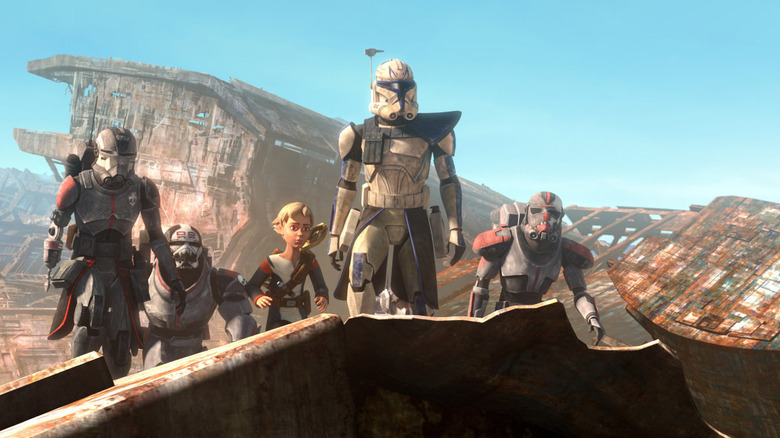 Rex leading the Bad Batch