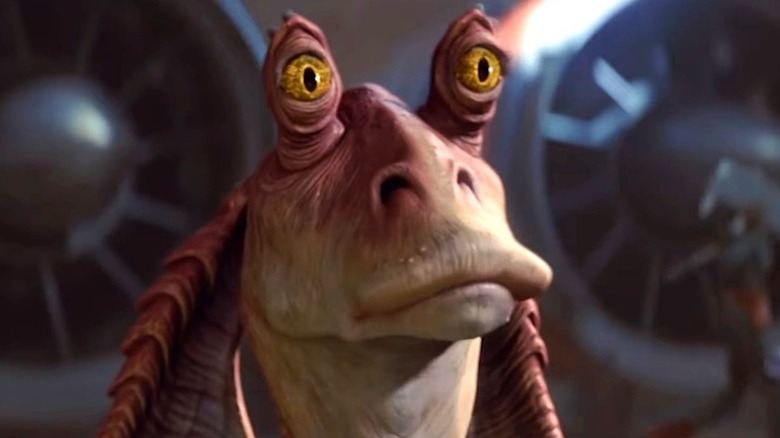 Jar Jar gazing in wonder