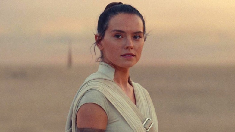 Rey Skywalker smirking